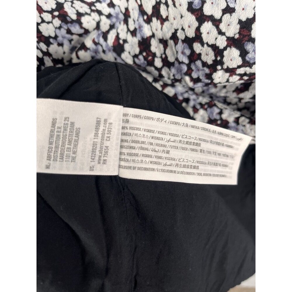 ABERCROMBIE & FITCH Women's Multicolor Floral Slit Wrap Pencil Skirt Small - Picture 4 of 5